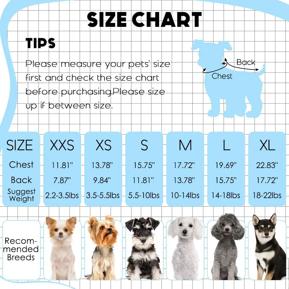 3 Pack Dog Sweaters for Small Dogs Girl Boy Winter Fleece Clothes Warm Soft Dog Sweatshirt Outfit for Dogs Cats Pet Apparel (Navy Blue Grey Light Blue, Medium)