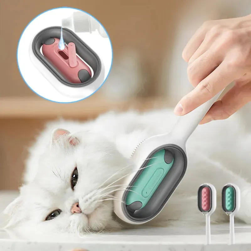 4-in-1 Pet Brush: Grooming, Cleaning, Massaging, and Fur Removal Tool for Dogs and Cats