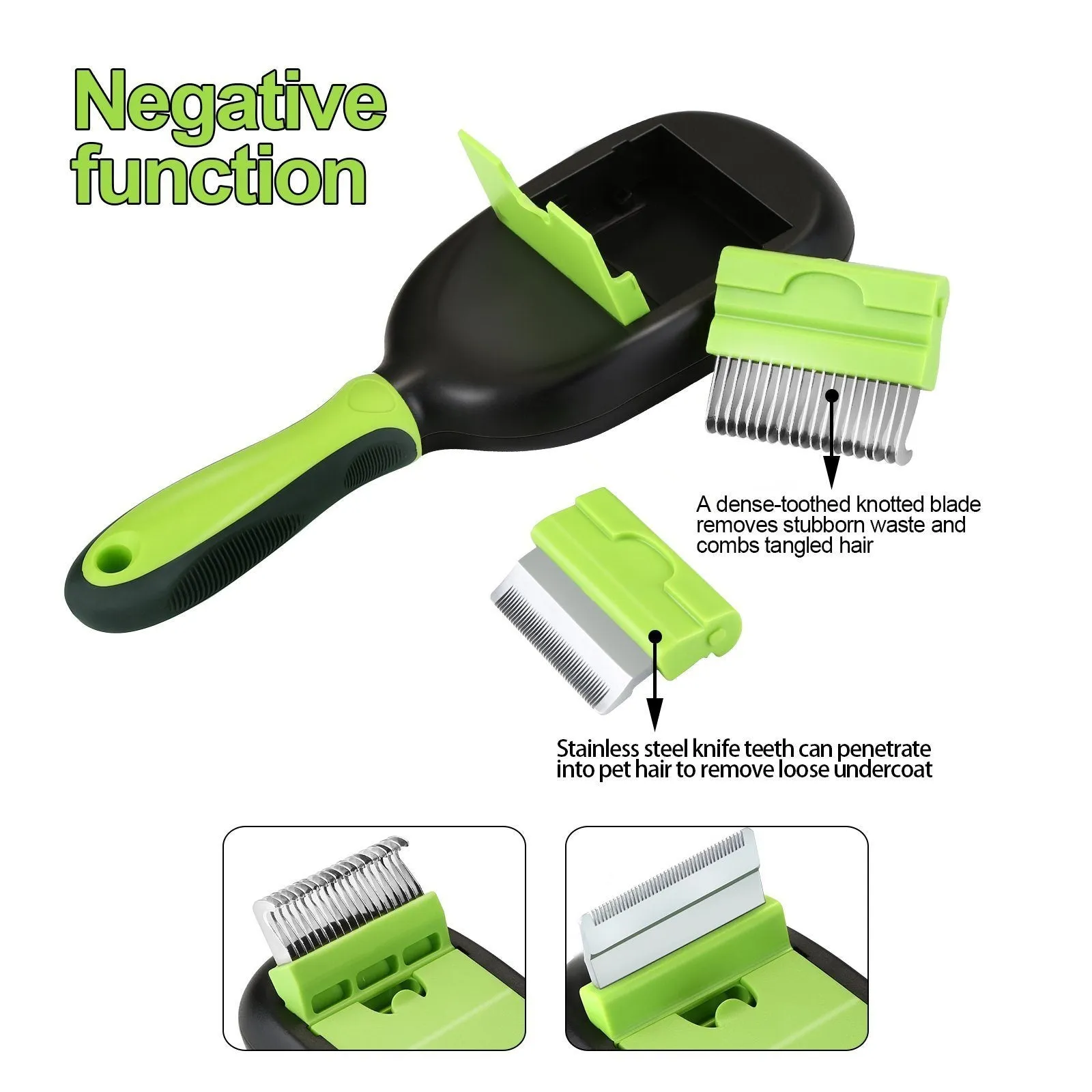 5-in-1 Pet Brush Set Pet Grooming Shedding Massage Combs
