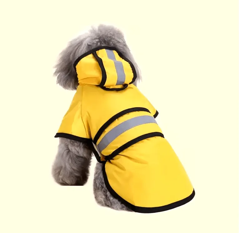 Adjustable Waterproof & Windproof Dog Raincoat – Keep Your Pet Dry & Comfortable in All Weather Conditions