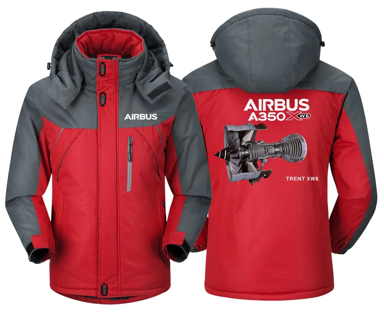 Airbus A350 Trent XWBoeing Winter Jacket - Water-Resistant, Heavy Snow Ready, Unique Design