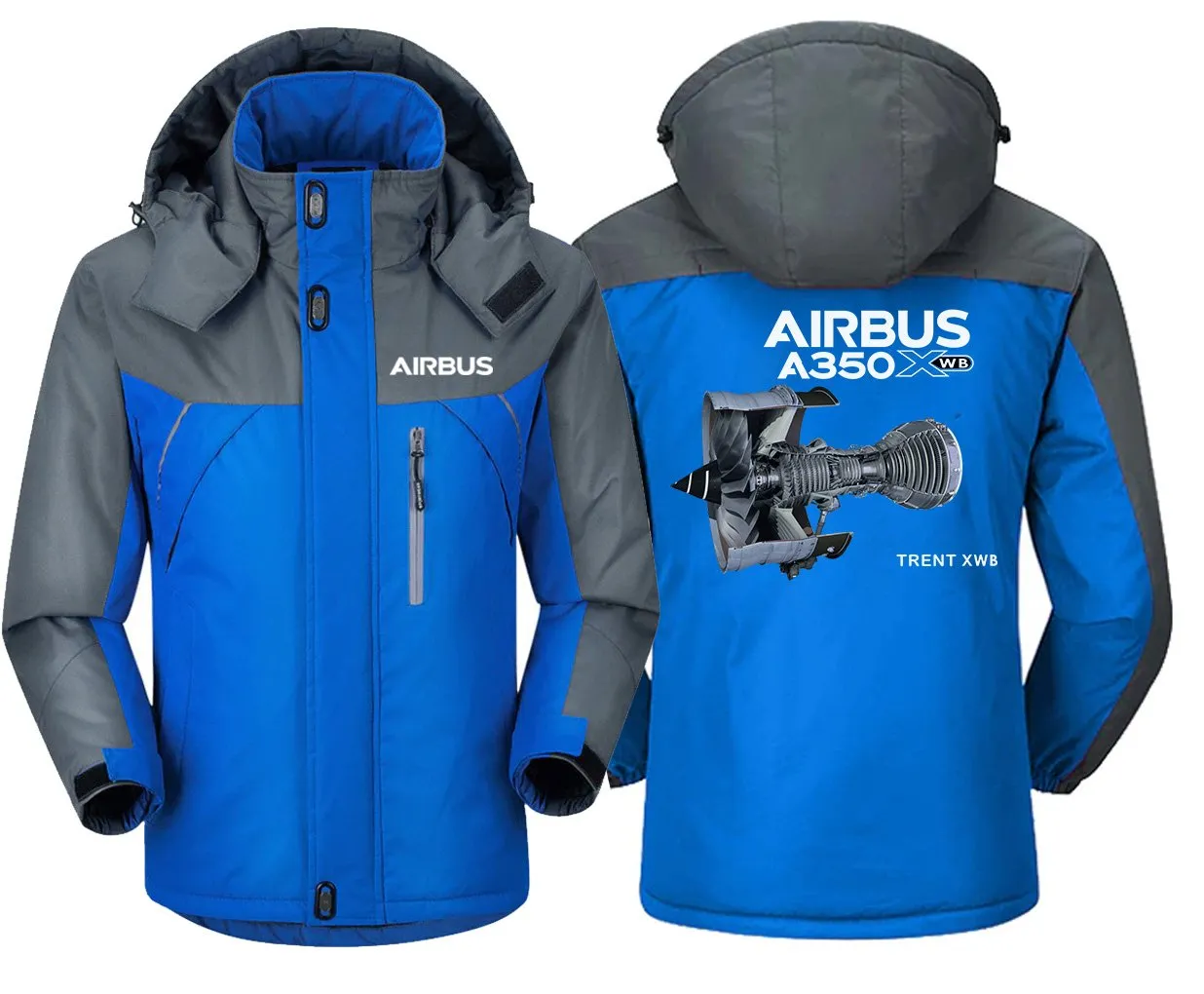 Airbus A350 Trent XWBoeing Winter Jacket - Water-Resistant, Heavy Snow Ready, Unique Design