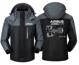 Airbus A350 Trent XWBoeing Winter Jacket - Water-Resistant, Heavy Snow Ready, Unique Design