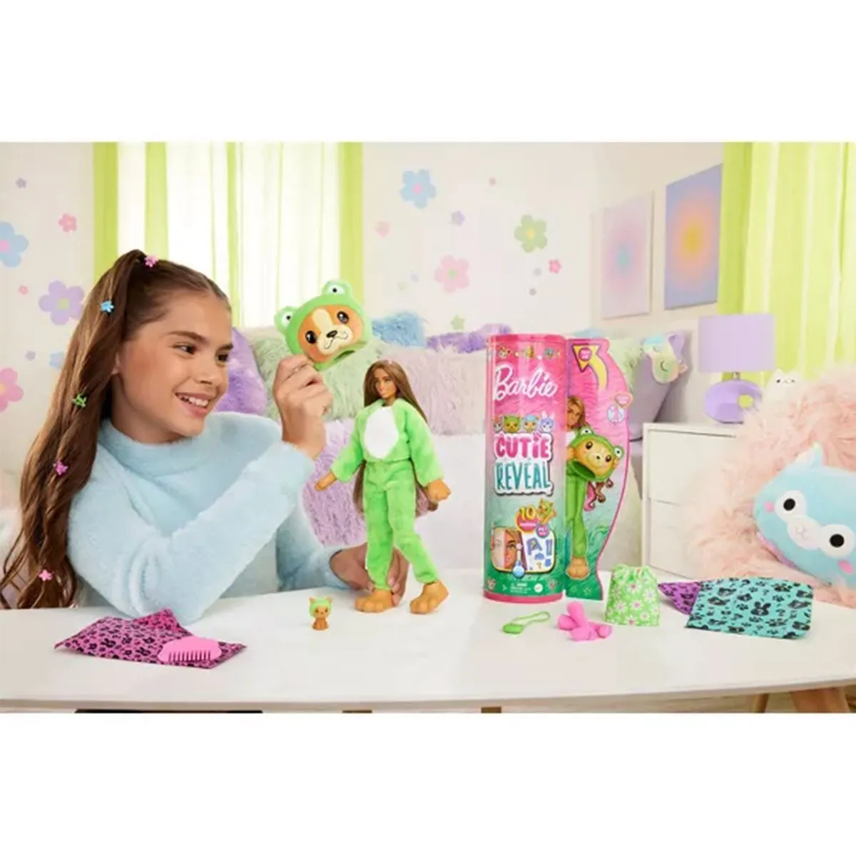 Barbie Cutie Reveal Puppy As Frog Costume