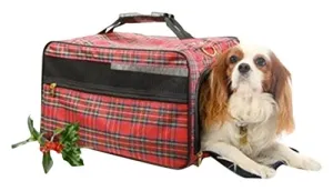 Bark-N-Bag 20" X 11" X 11" Tartan Collection Classic Pet Carrier, Large