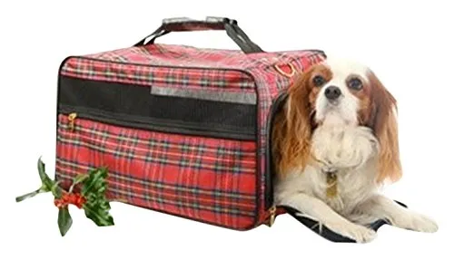 Bark-N-Bag 20" X 11" X 11" Tartan Collection Classic Pet Carrier, Large