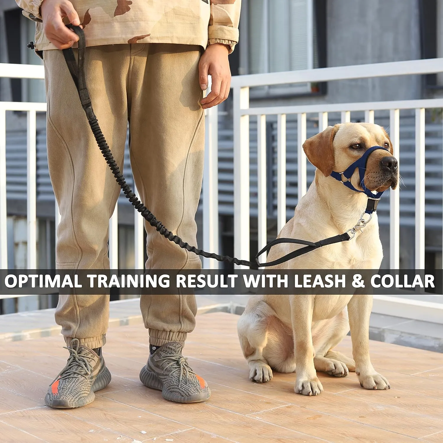 BARKLESS No-Pull Head Collar for Dogs Training & Walking Made Easy, Soft, Adjustable Dog Halter Harness with Safety Link- Put an End to Pulling on The Leash