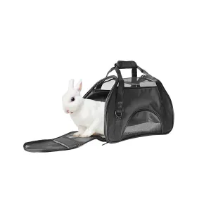 Black Portable Pet Carrier Tote Travel Bag Kennel Soft Dog Crate Cage Outdoor