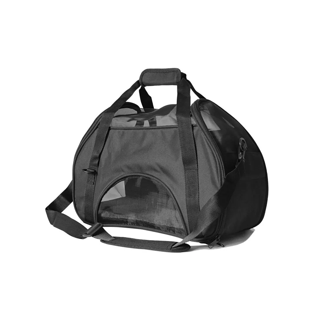 Black Portable Pet Carrier Tote Travel Bag Kennel Soft Dog Crate Cage Outdoor