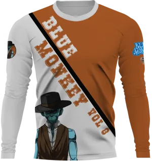 Blue Monkey Old West V8 Grey/Orange Long Sleeve