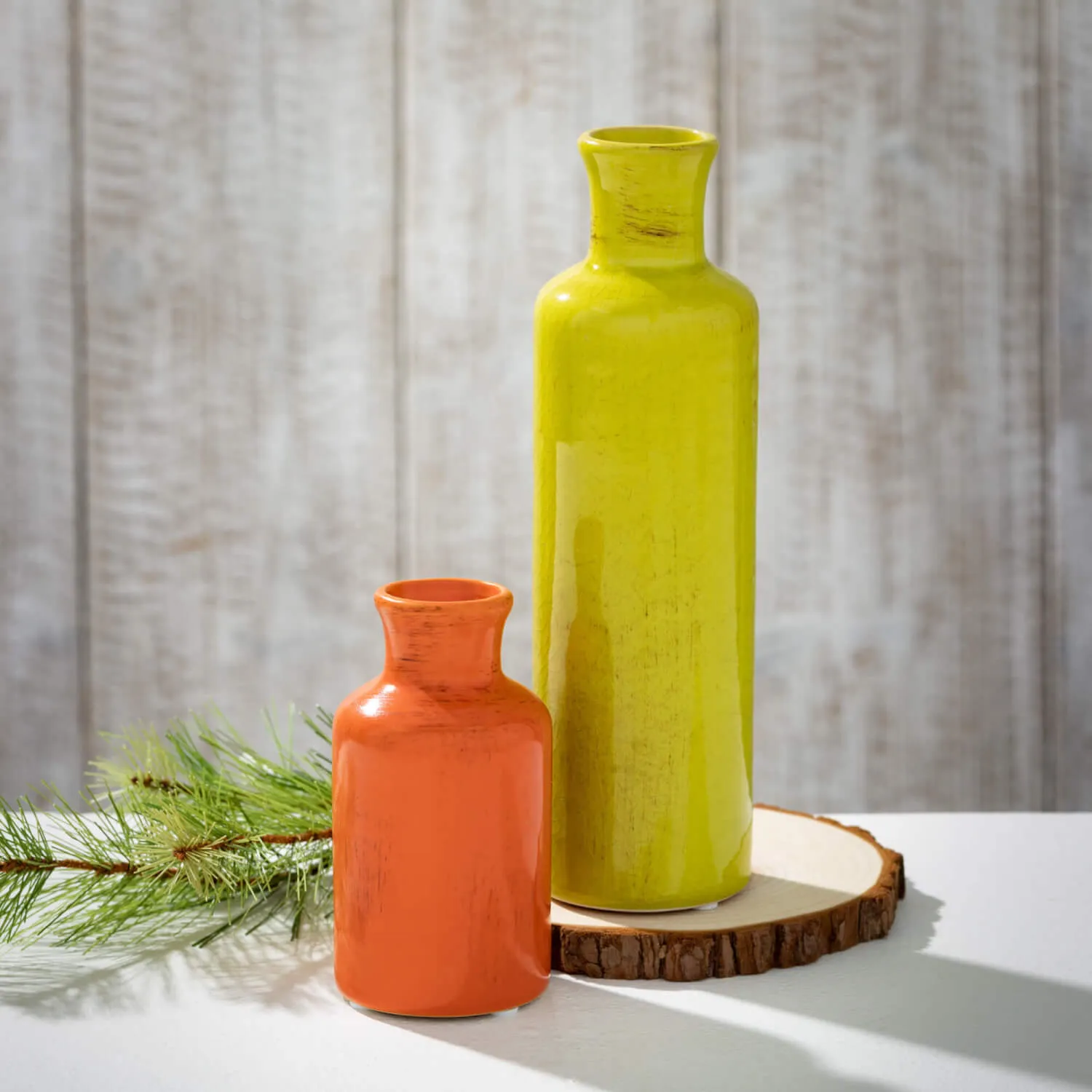Bright And Colorful Bottle Vase, Set Of 3