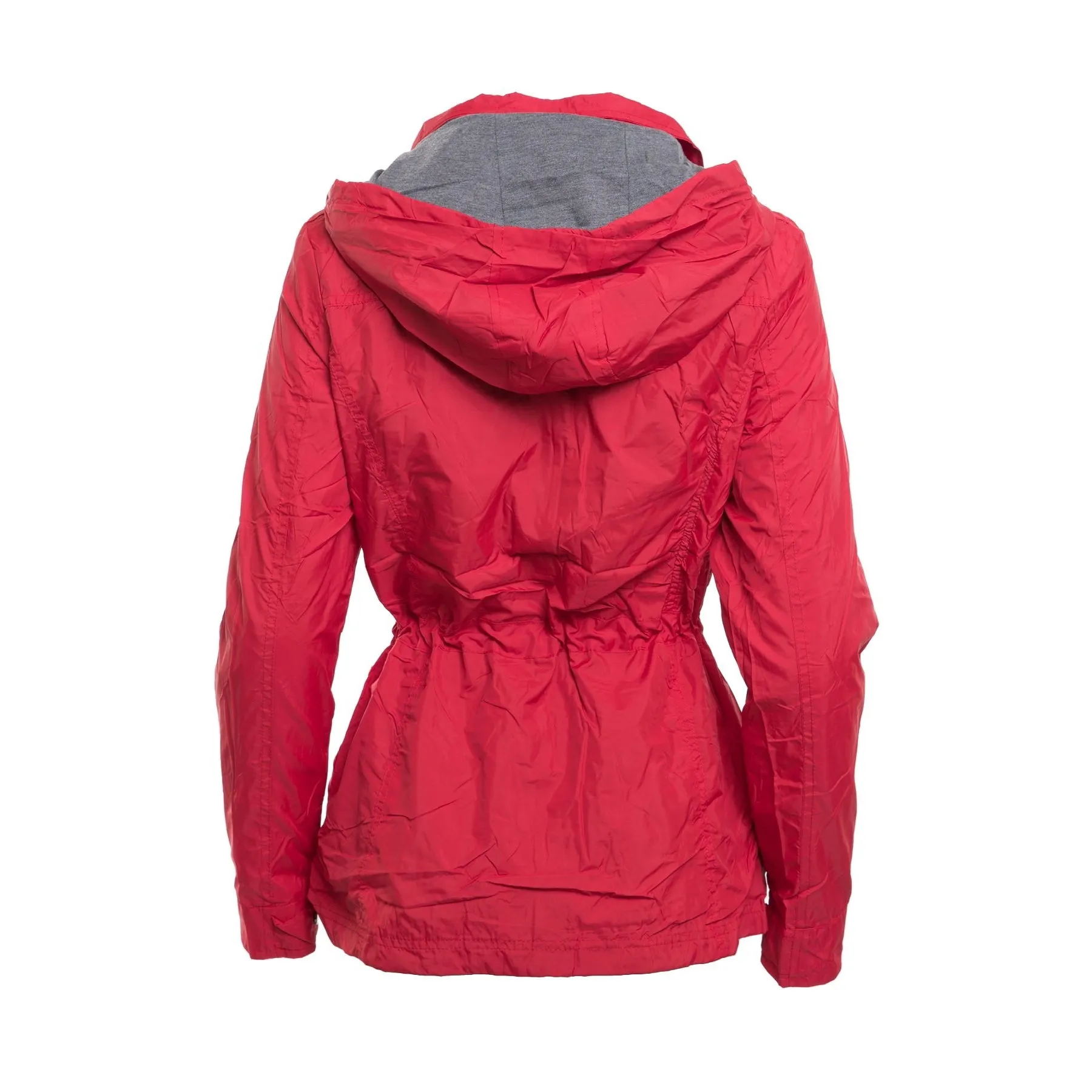 Carolina Girl Lined Windbreaker Jacket in Red