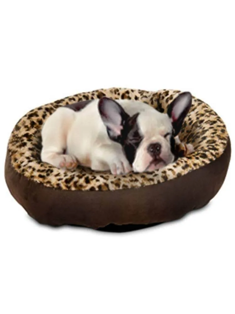 Copy of Aspen Pet Round Animal Print Pet Bed for Small Dogs and Cats 18-inch by 18-inch - Wholesale