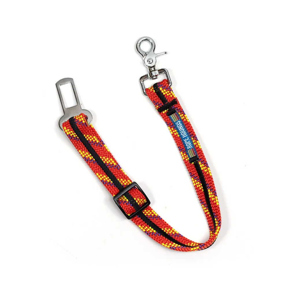 Dog Seat Belt - Reds/Oranges