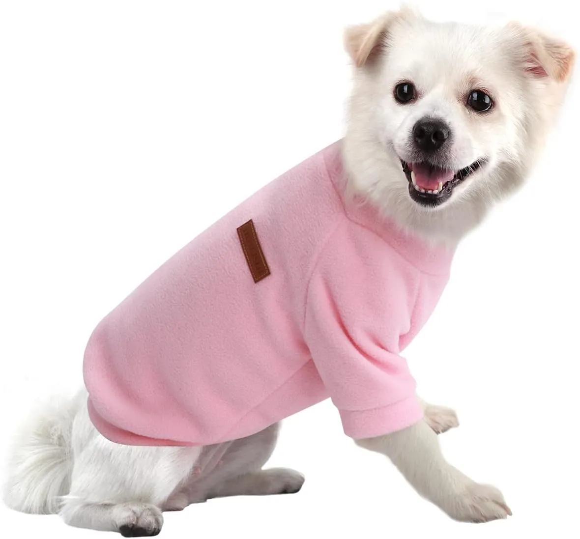 Dog Sweater - Warm & Lightweight Sweatshirts for Small Dogs, Soft Texture, Easy to Wear, Bright Colors (Pink, X-Small)
