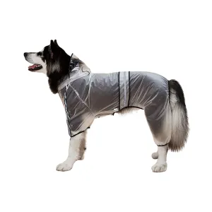 FOFOS PET FOUR LEG RAINCOAT BLACK  (S)
