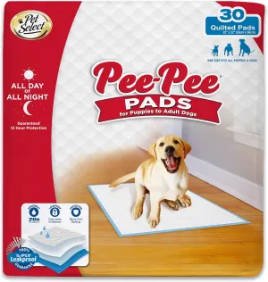 Four Paws Pet Select Pee Pee Pads for Dogs and Puppies 30 Count Standard: 22" x 22"