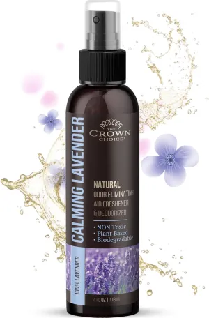 Freshen Up Dads Day with gift of Lavender Air Freshener SprayNon-Toxic & Natural Essential OilOdor Eliminator and Deodorizer for Home/Toilet/Room/Lounge/Fabric - Linen Spray for Bedding1 PK 4 Oz