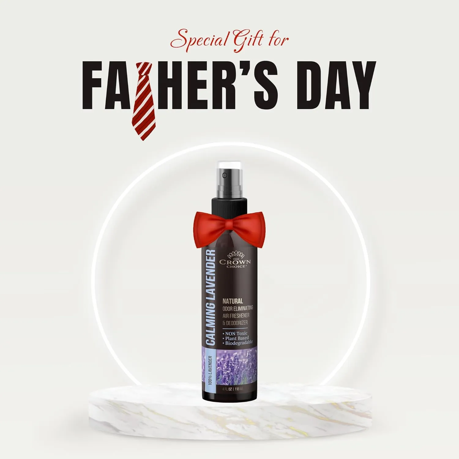Freshen Up Dads Day with gift of Lavender Air Freshener SprayNon-Toxic & Natural Essential OilOdor Eliminator and Deodorizer for Home/Toilet/Room/Lounge/Fabric - Linen Spray for Bedding1 PK 4 Oz