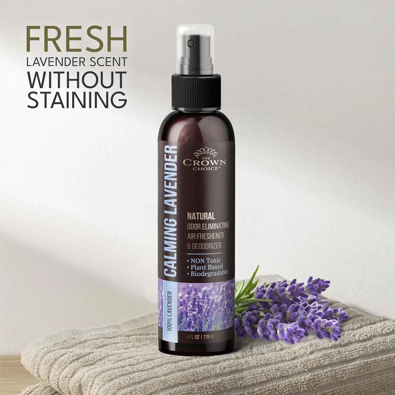 Freshen Up Dads Day with gift of Lavender Air Freshener SprayNon-Toxic & Natural Essential OilOdor Eliminator and Deodorizer for Home/Toilet/Room/Lounge/Fabric - Linen Spray for Bedding1 PK 4 Oz