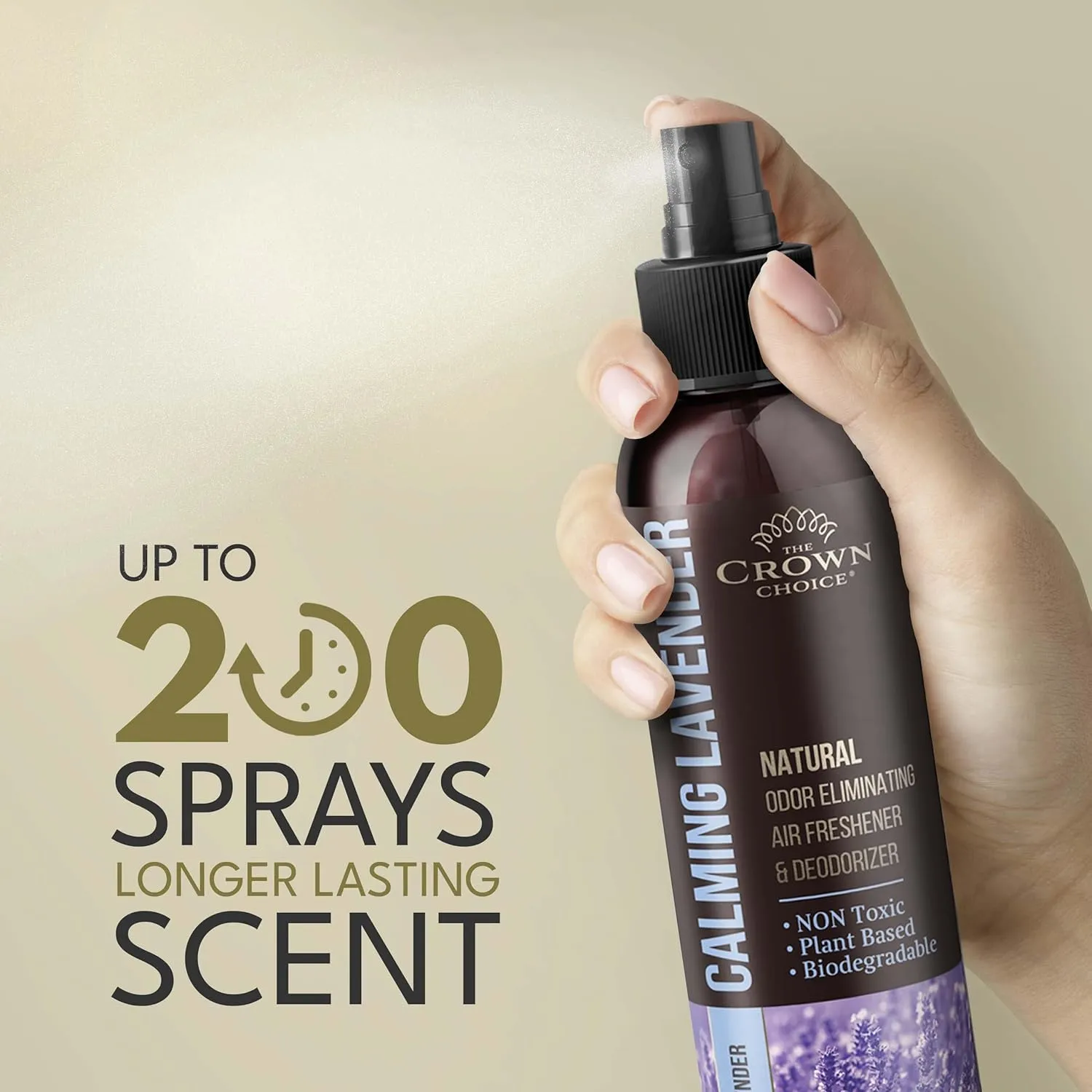 Freshen Up Dads Day with gift of Lavender Air Freshener SprayNon-Toxic & Natural Essential OilOdor Eliminator and Deodorizer for Home/Toilet/Room/Lounge/Fabric - Linen Spray for Bedding1 PK 4 Oz