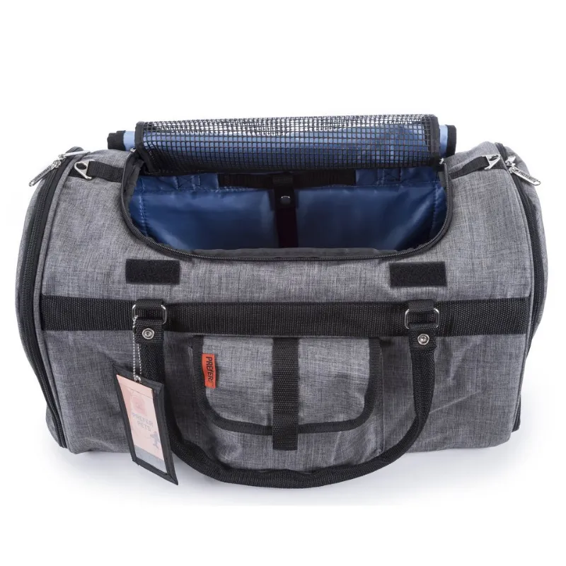 Hideaway Duffel Dog Carrier: Grey