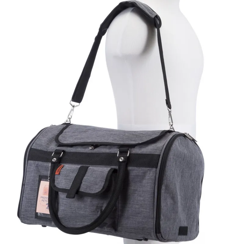 Hideaway Duffel Dog Carrier: Grey