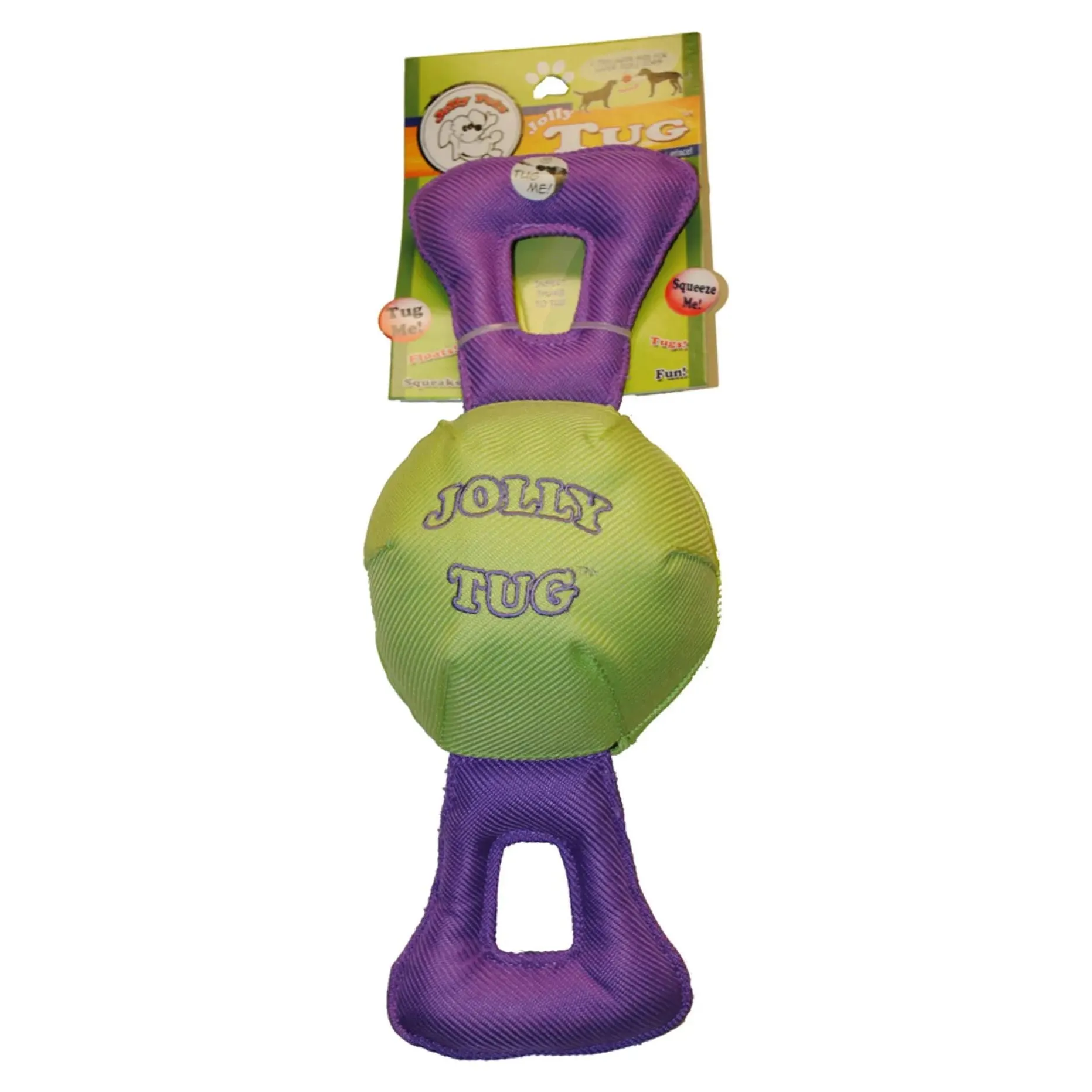 Jolly Pet Jolly Tug Durable Squeaking Dog Toy Assorted