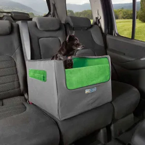 Kurgo Skybox Rear Booster Seat - Grey & Green