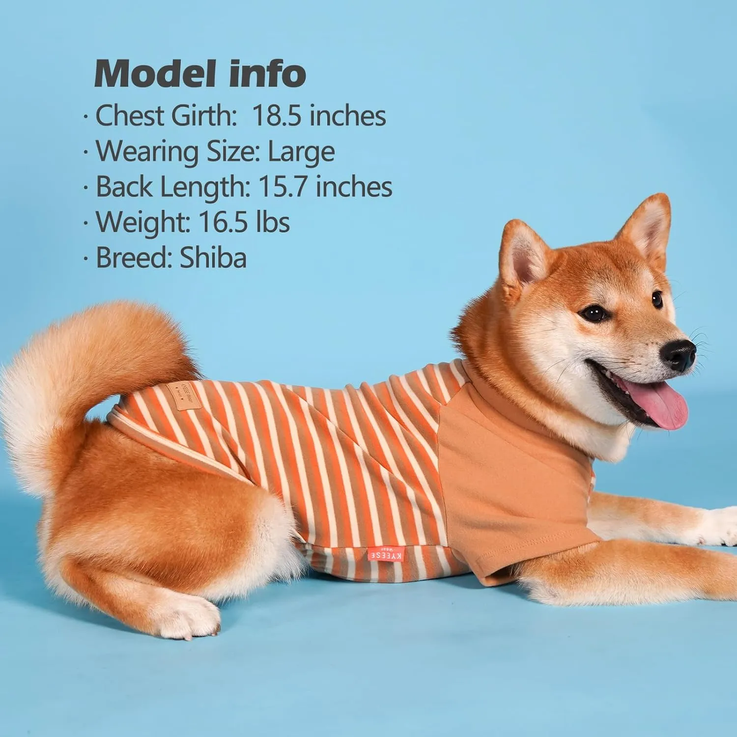 KYEESE 2Pack Soft Dog Sweaters for Small and Medium Dogs - Fleece Sweatshirt Pullover Clothes for Male Boy Dachshund - Stretchy Comfort Coats