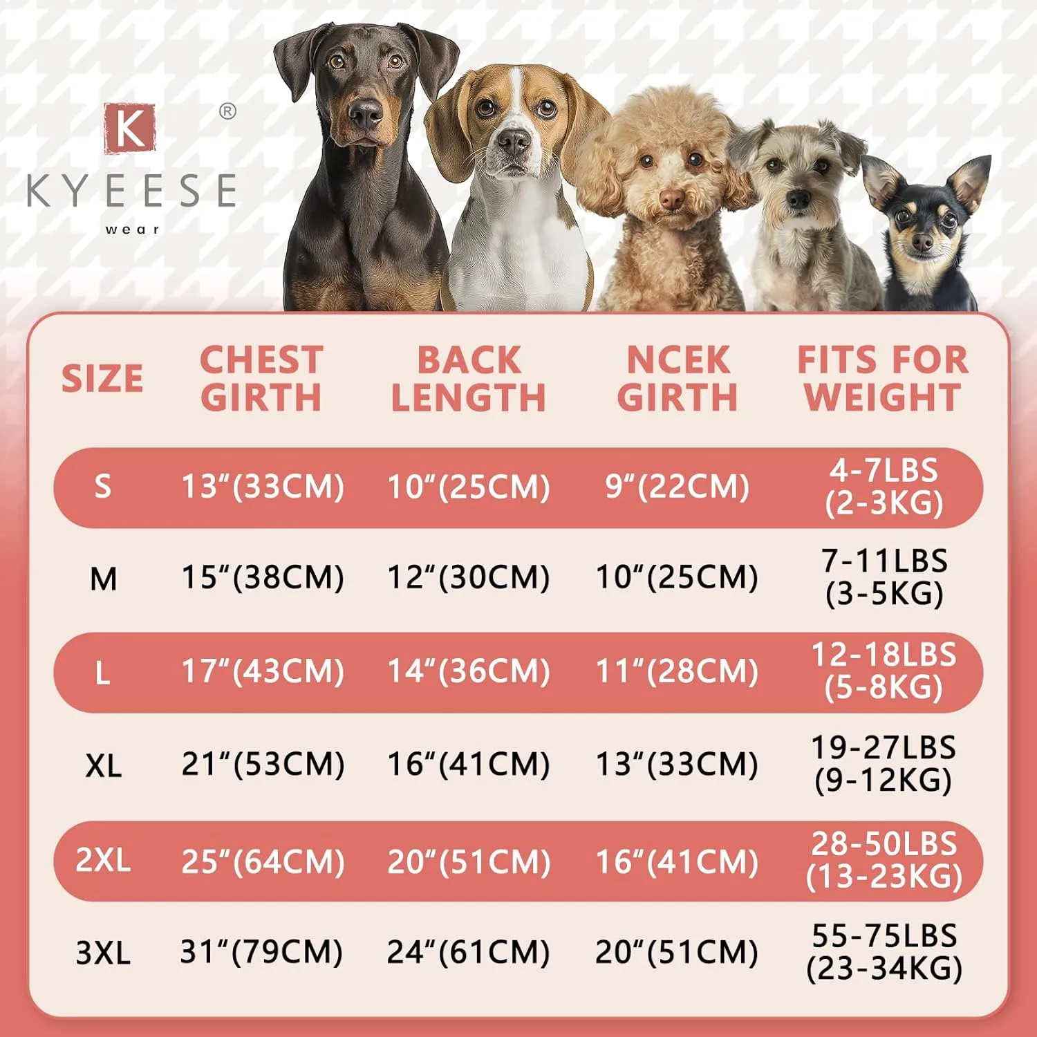 KYEESE 2Pack Waffle Dog Shirts for Small Dogs Stretchy T-Shirts Lightweight Tank Top Sleeveless Striped Vest Breathable Pet Outfit, X-Large, Pink Striped