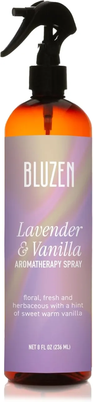 Lavender Vanilla Room and Air Freshener Spray, Non-Aerosol Spray Bottle Infused with Essential Oils, 8 fl. oz