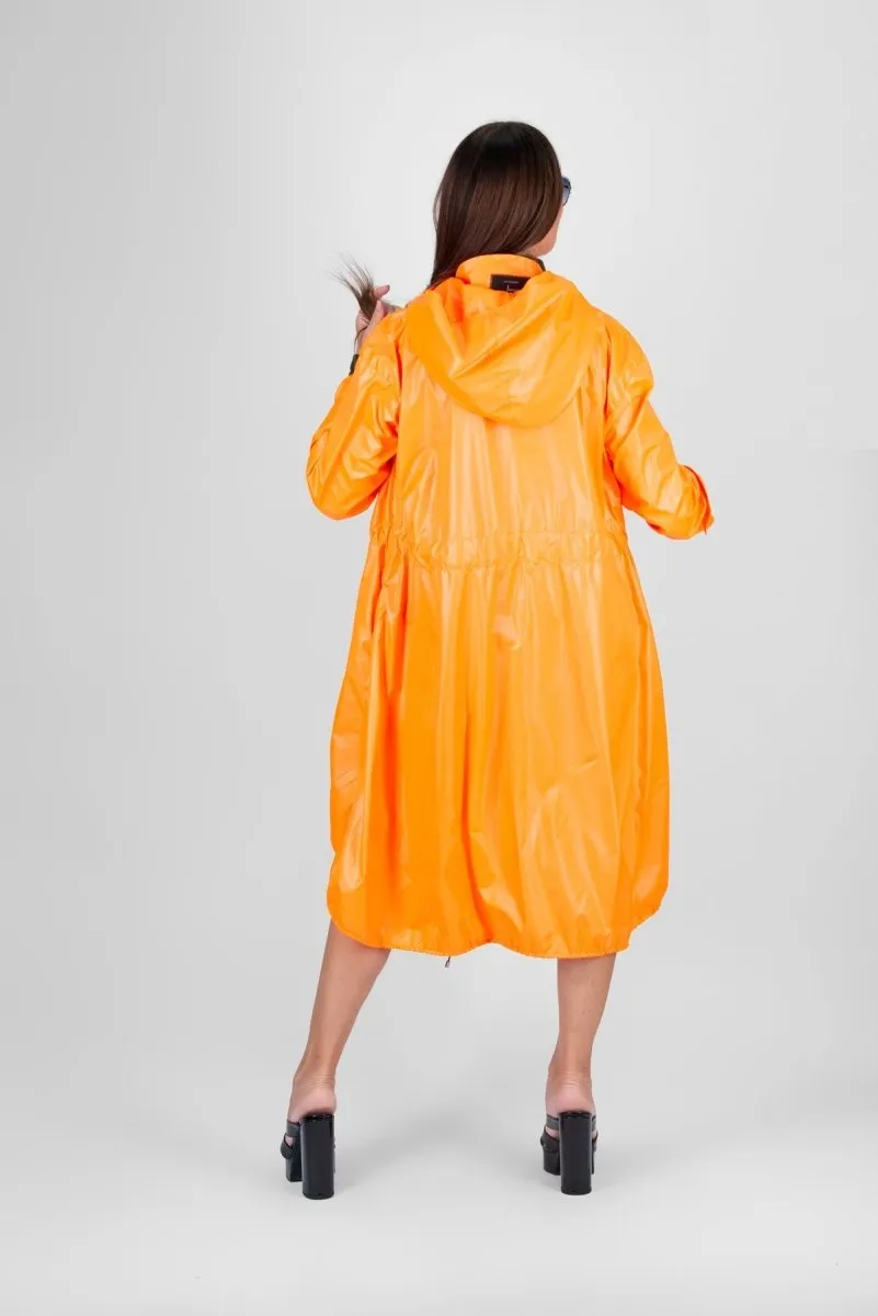 Long Hooded Windbreaker EUGF