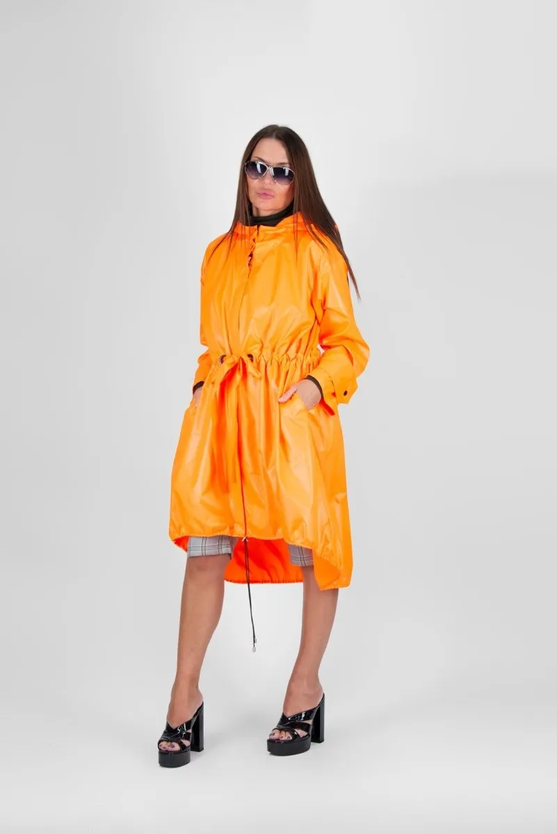 Long Hooded Windbreaker EUGF