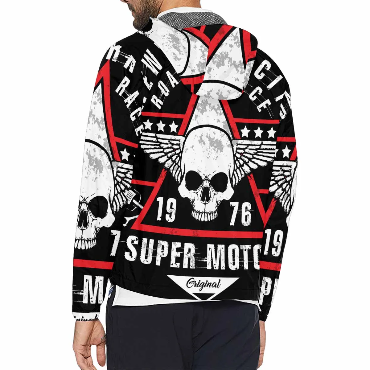 Men's Windbreaker printed 1976 super motor