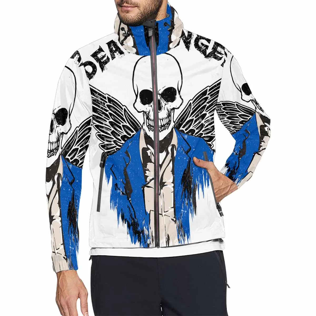 Men's Windbreaker printed death angel