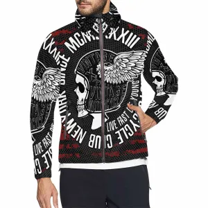Men's Windbreaker printed live fast motorcycle