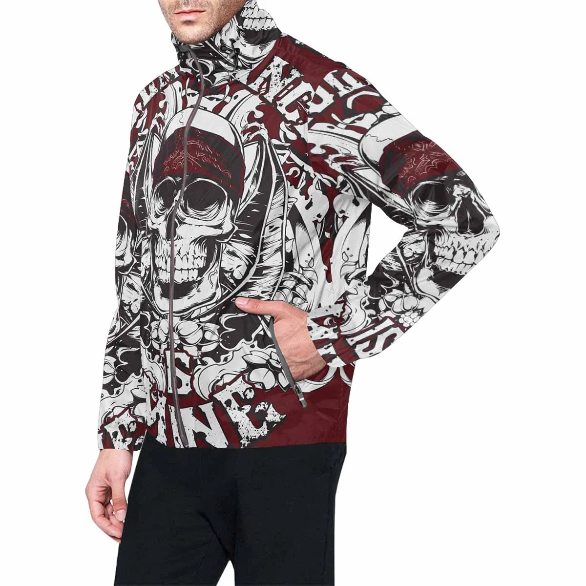 Men's Windbreaker printed Vengeance is mine