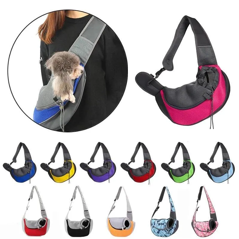 One Sided Strapped Pet Dog Shoulder Carrier Travel Bag