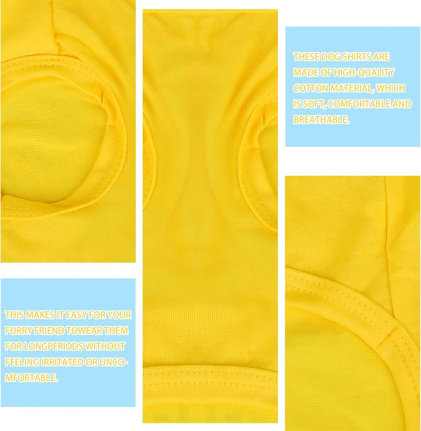 Paiaite Expressive Pet Vest: Sleeveless Dog Shirt with 'I Love My Mommy' Slogan, Ideal for Chihuahuas, Poodles, Yorkies, and More - Adorable Design, Ultimate Comfort, Easy Maintenance! Yellow Large
