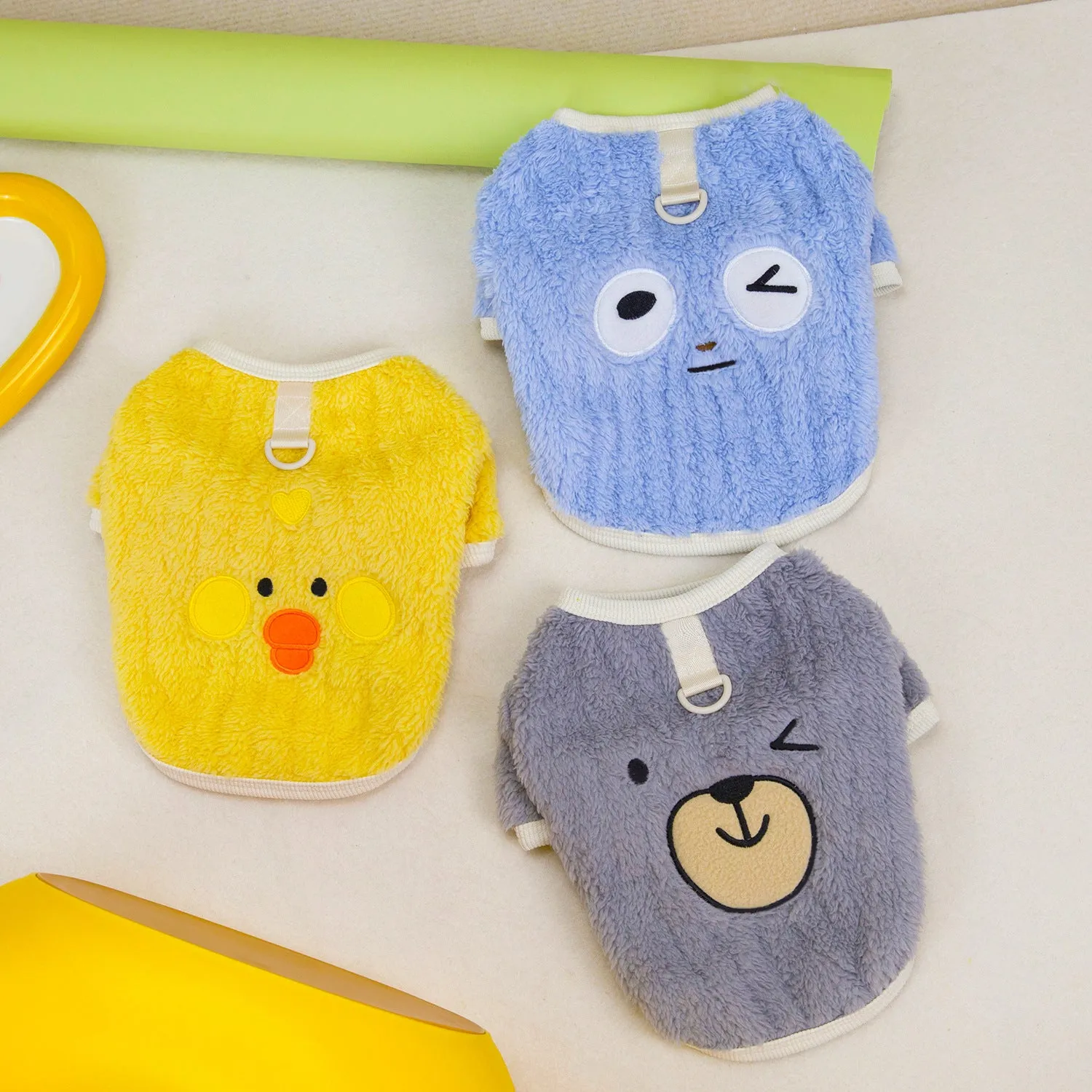 Pet Dog Clothes | Corrugated Fleece with Embroidery Two-Legged Design | 2024 New Autumn and Winter Pet Clothing