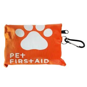 Pet Travel Kit - First Aid Kit with Carabiner - 19 pc