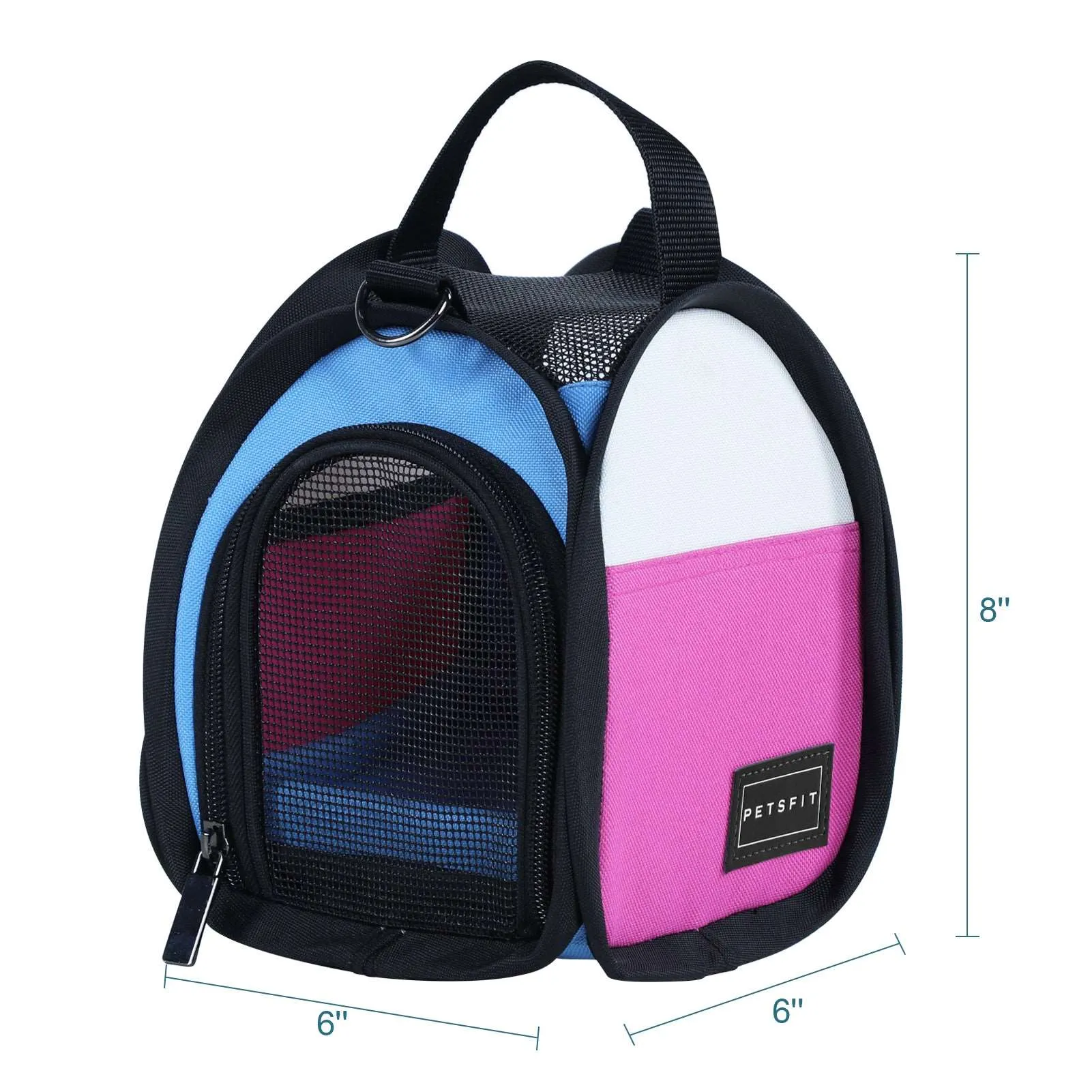 PETSFIT Hamster Carrier Small Animal Bag Removable Mat