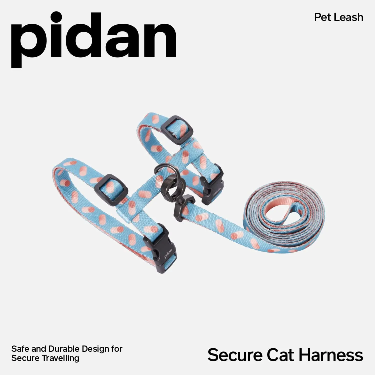 pidan Cat Harness & Leash Set, Cats Escape Proof Adjustable Kitten Harness for Large Small Cats