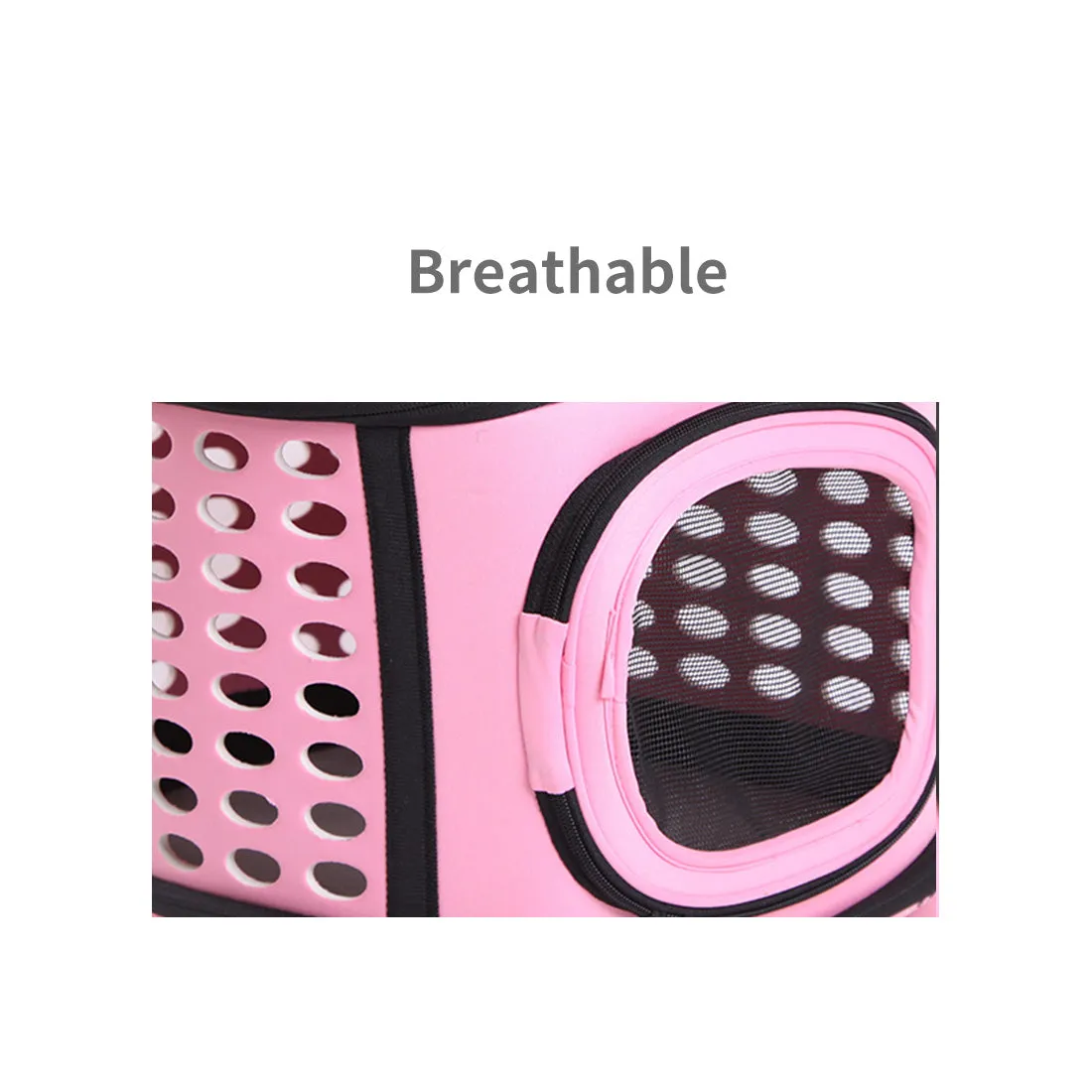 Pink Foldable Pet Carrier Bag Soft Dog Crate Cat Cage Kennel Tent House Portable