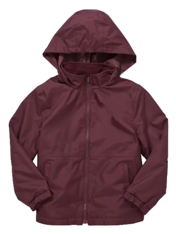 Plain Reversible Fleece Jacket - Burgundy