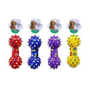 Play Pet Dumbbell Squeaky Toy | Assorted