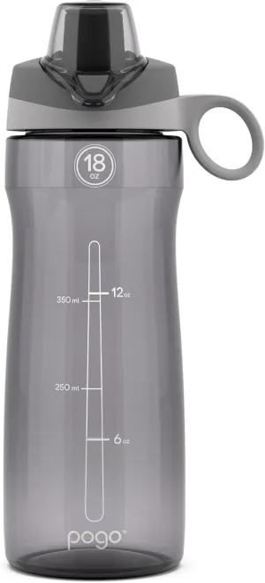 Pogo Plastic Water Bottle with Chug Lid and Carry Handle, Reusable, BPA Free, Dishwasher Safe, Perfect for Travel, School, Outdoors, and Gym | 18oz, 32oz, 40oz, 64oz