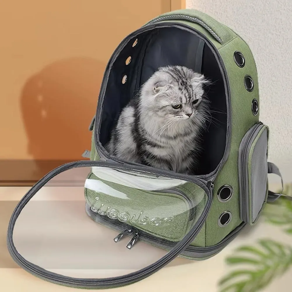 Portable Pet Carrier for Cats & Small Dogs – Waterproof Oxford Travel Bag with Breathable Ventilation Panels