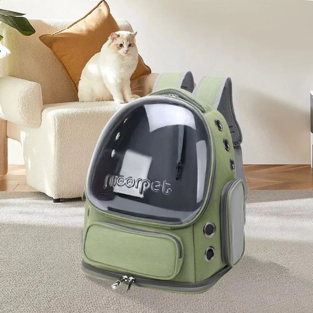 Portable Pet Carrier for Cats & Small Dogs – Waterproof Oxford Travel Bag with Breathable Ventilation Panels